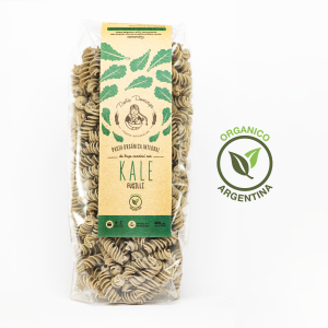 Fideos integrales con KALE