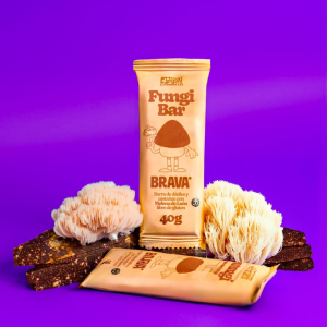 Barra Fungi Bar, con dátiles, castañas y Melena de León